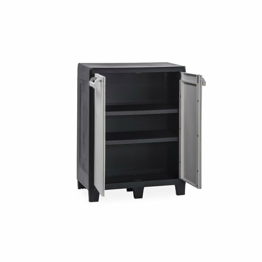 TOOMAX - Armadio Basso Grigio chiaro/Nero Urban XL - h101x78x49 cm